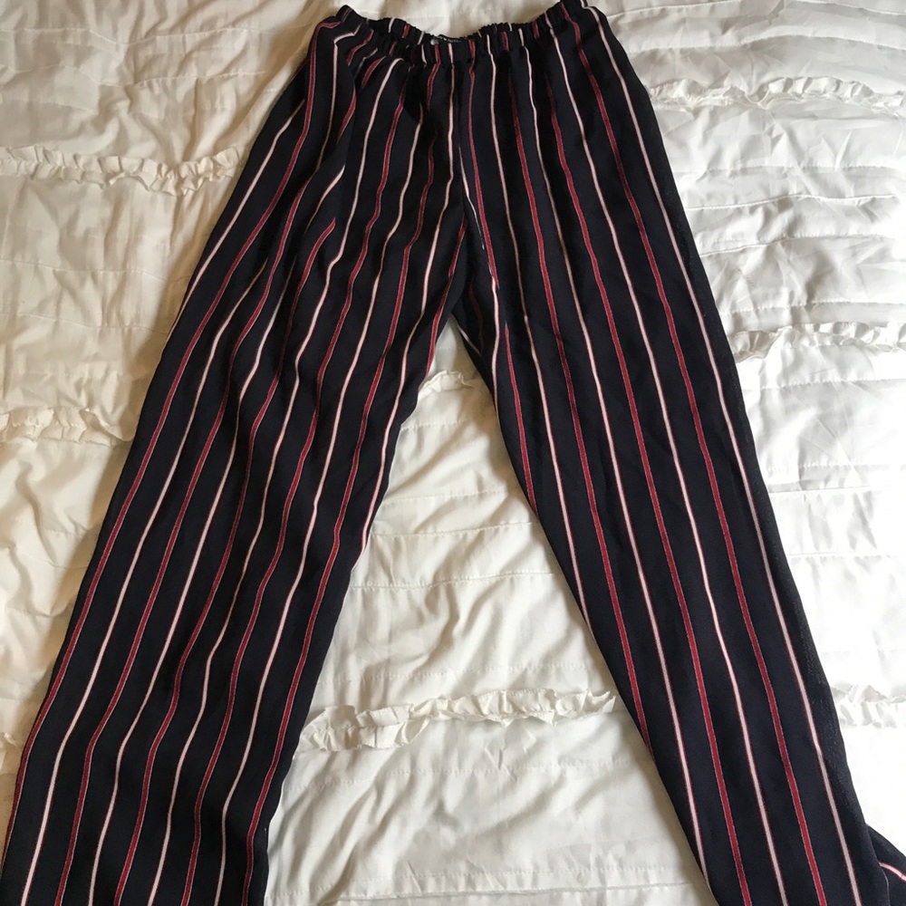 Adorable striped brandy Melville pants